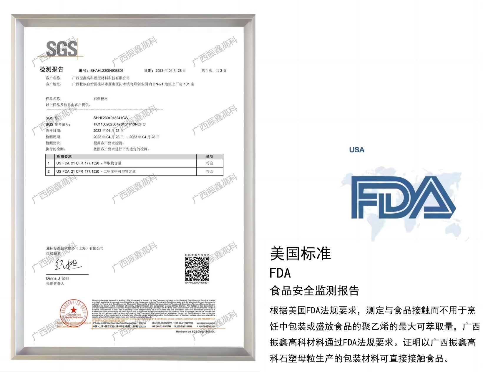 SGS檢測報告